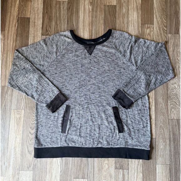 Simply Vera Vera Wang Tops - Simply Vera Vera Wang Sweatshirt XXL Grey Soft Knit Front Pockets Loungewear Top